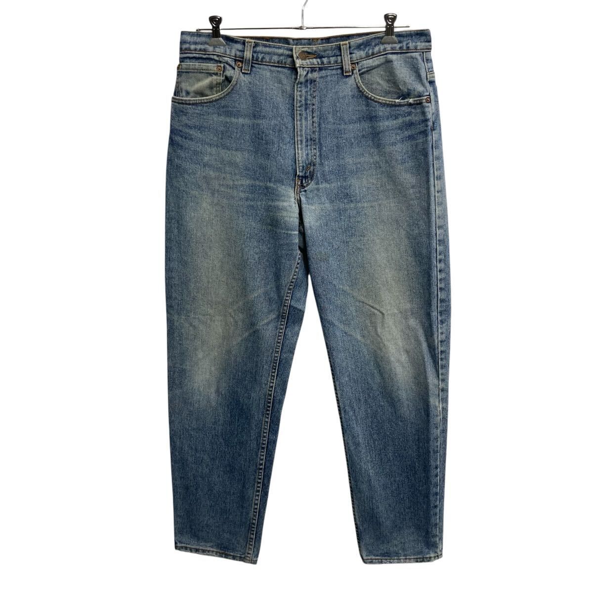 90s Levi's 550 デニムパンツ W38 インディゴブルー リーバイス ジップアップ 93年製 紙タグ アメカジ デニム ジーンズ 2604-494