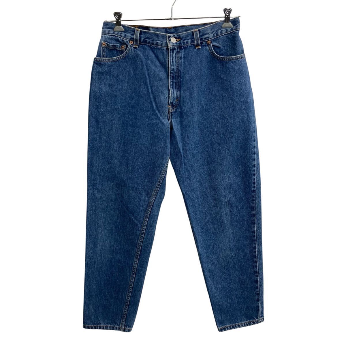 90s USA製 Levi's 550 デニムパンツ W31 ブルー リーバイス ジップアップ 99年製 紙タグ アメカジ デニム ジーンズ 2604-506