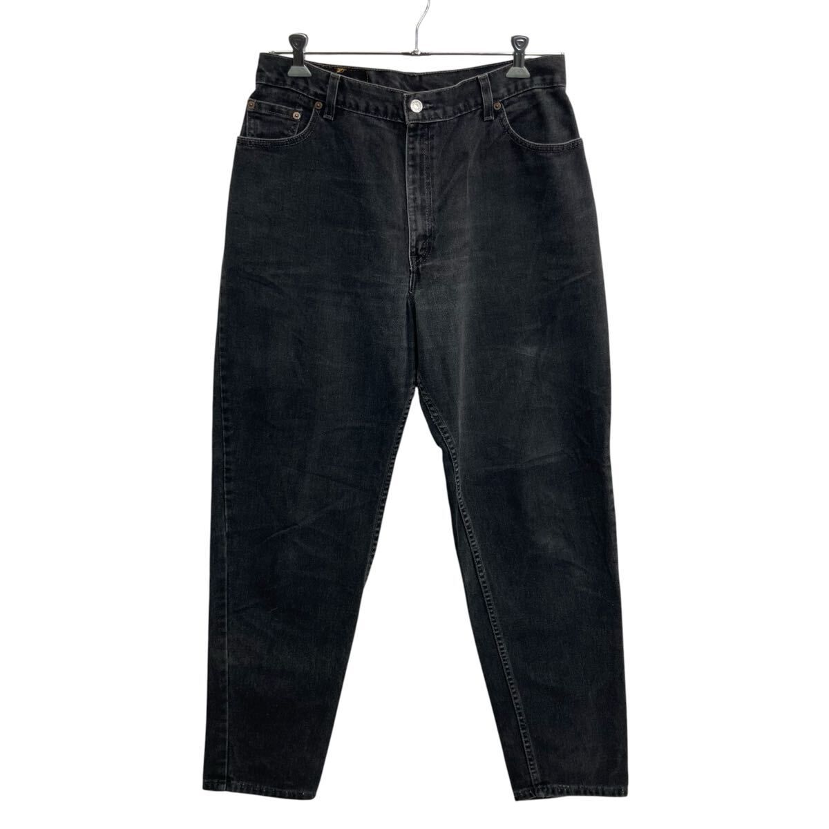 00s USA製 Levi's 550 デニムパンツ W32 ブラック リーバイス ジップアップ 00年代 紙タグ アメカジ デニム ジーンズ 2604-512