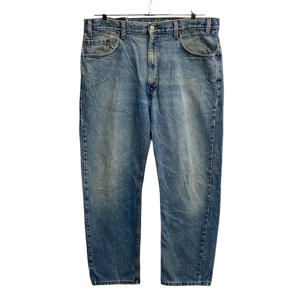 00s Levi's 505 デニムパンツ W38 ブルー リーバイス ジップアップ 00年製 紙タグ レギュラーフィット アメカジ デニム ジーンズ 2604-528