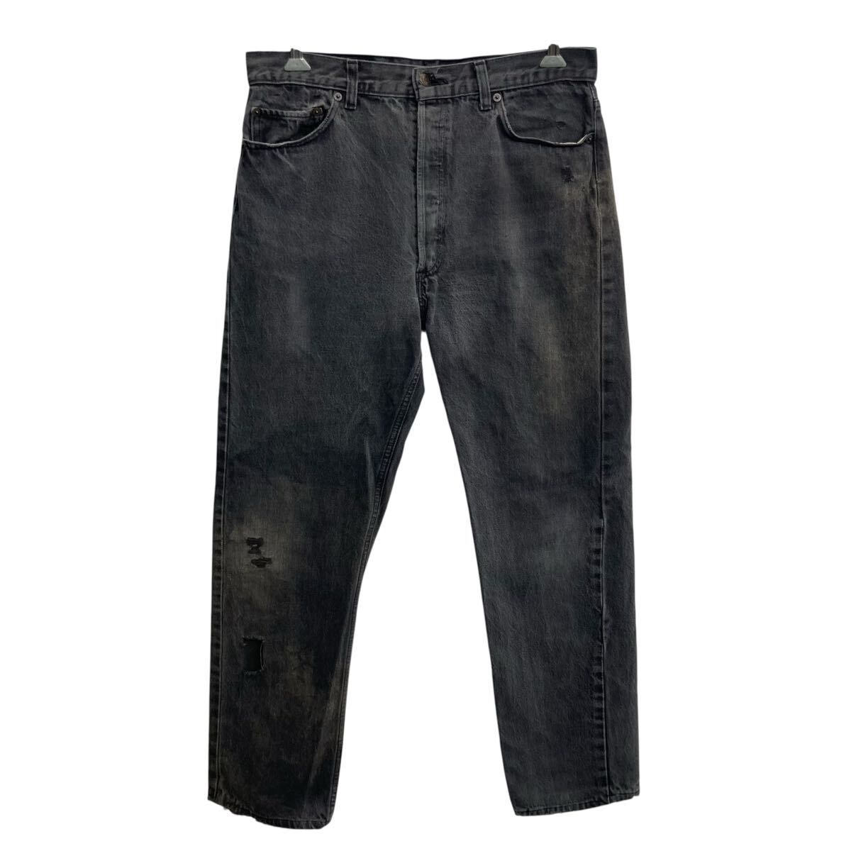 90s USA製 Levi's 501 デニムパンツ W36 ブラック リーバイス ボタンフライ 92年製 紙タグ アメカジ デニム ジーンズ 2604-540
