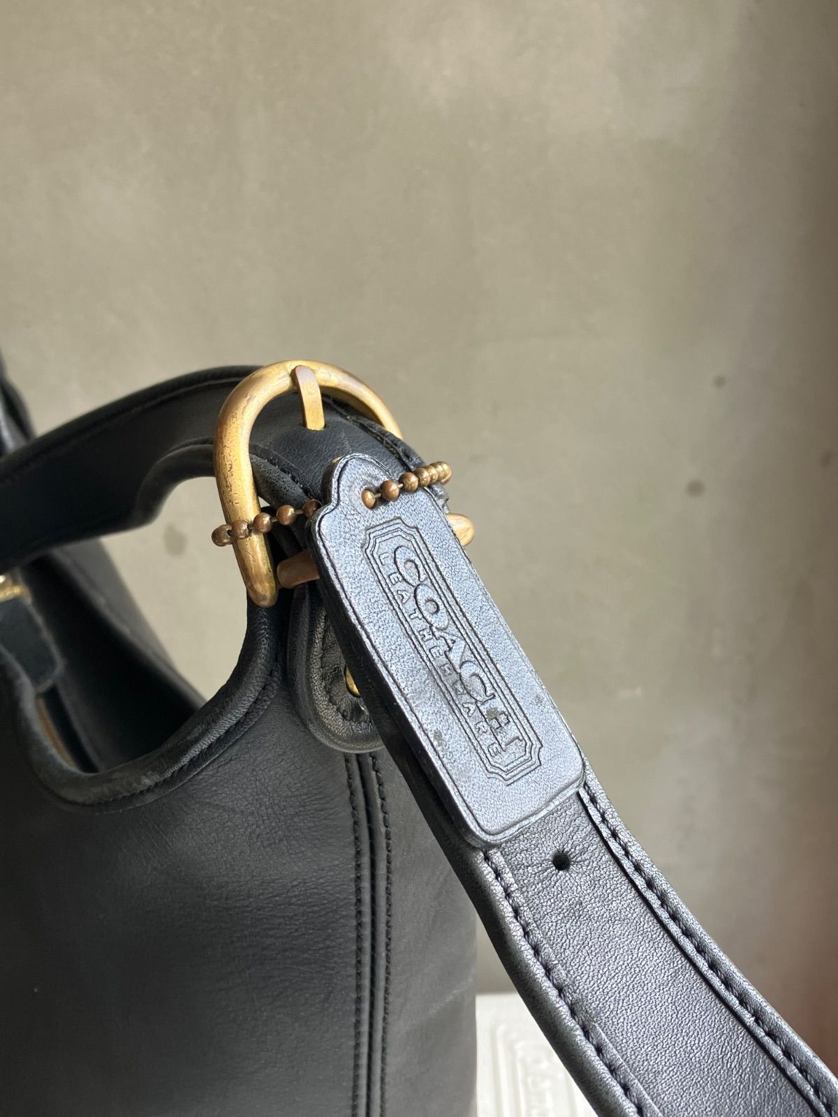 Old coach レザーバッグ ショルダーバッグ ダッフルサック バケツ型 