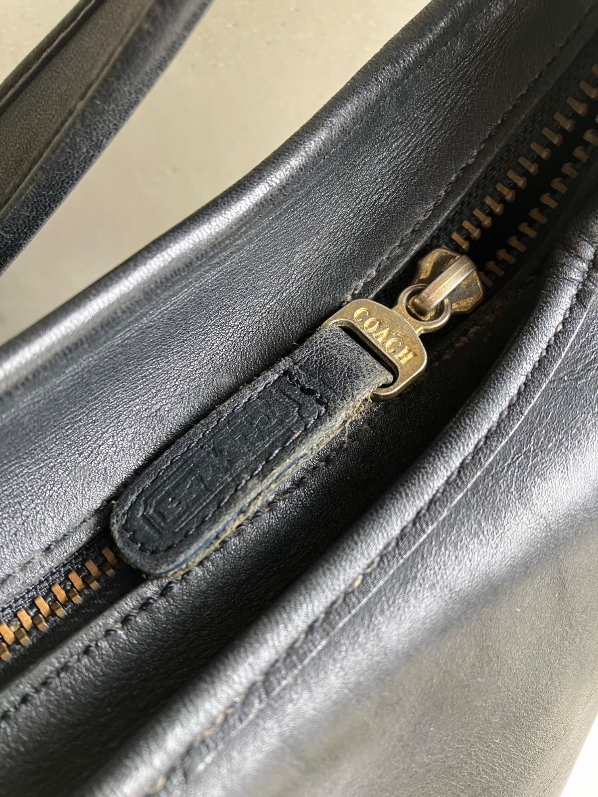 Old coach レザーバッグ ショルダーバッグ ダッフルサック バケツ型 