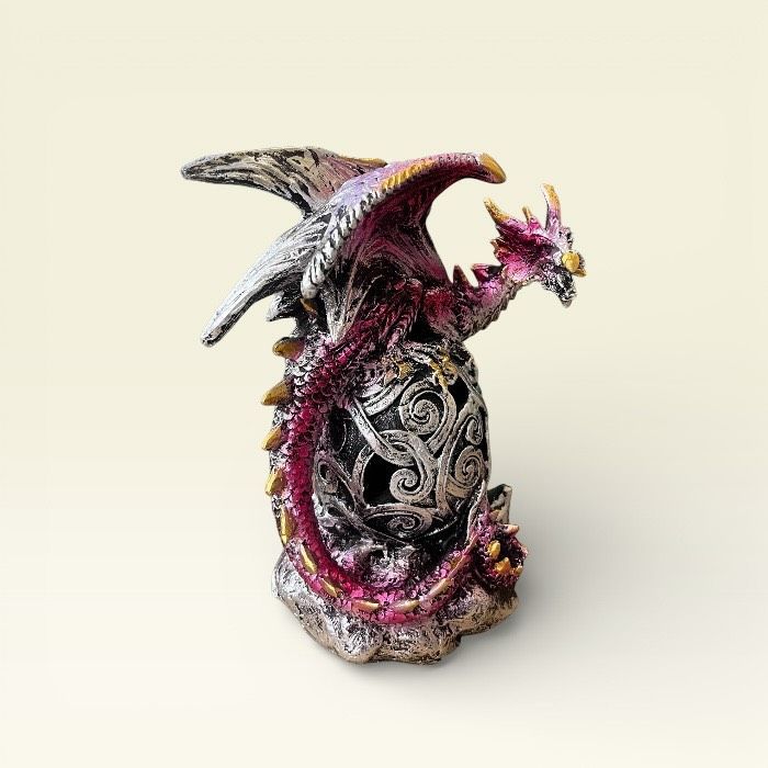 ファンタジックドラゴン 赤 龍 竜 ファンタジー オブジェ 装飾品