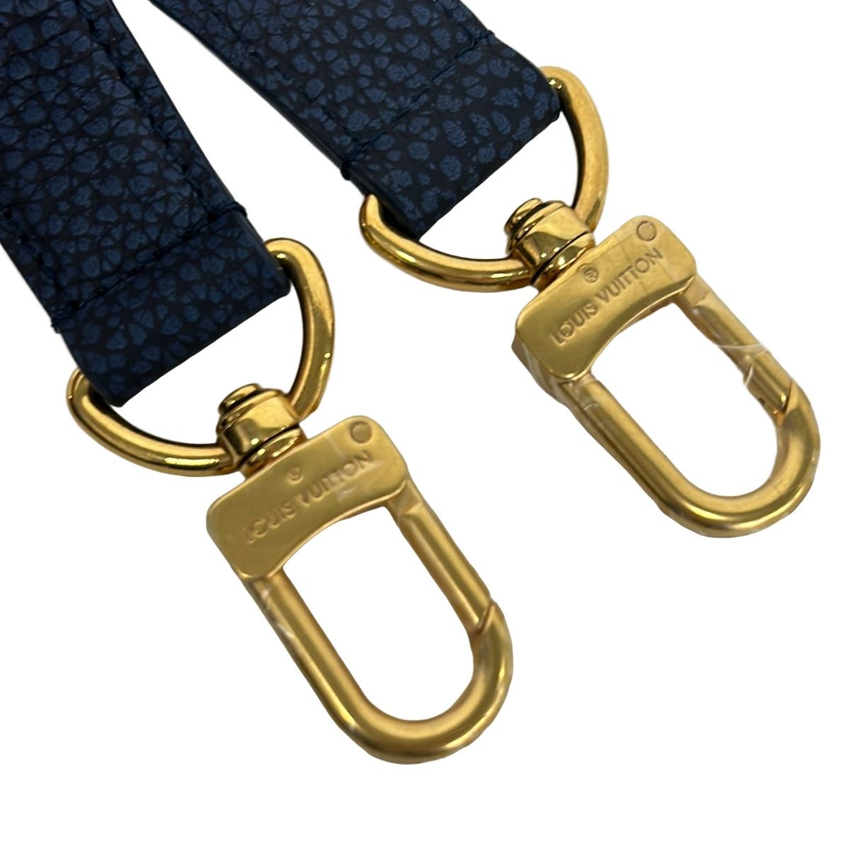 Louis Vuitton ★レザーハンドストラップ LOUIS VUITTON(ルイヴィトン) ショルダーストラップ美品 - ネイビー