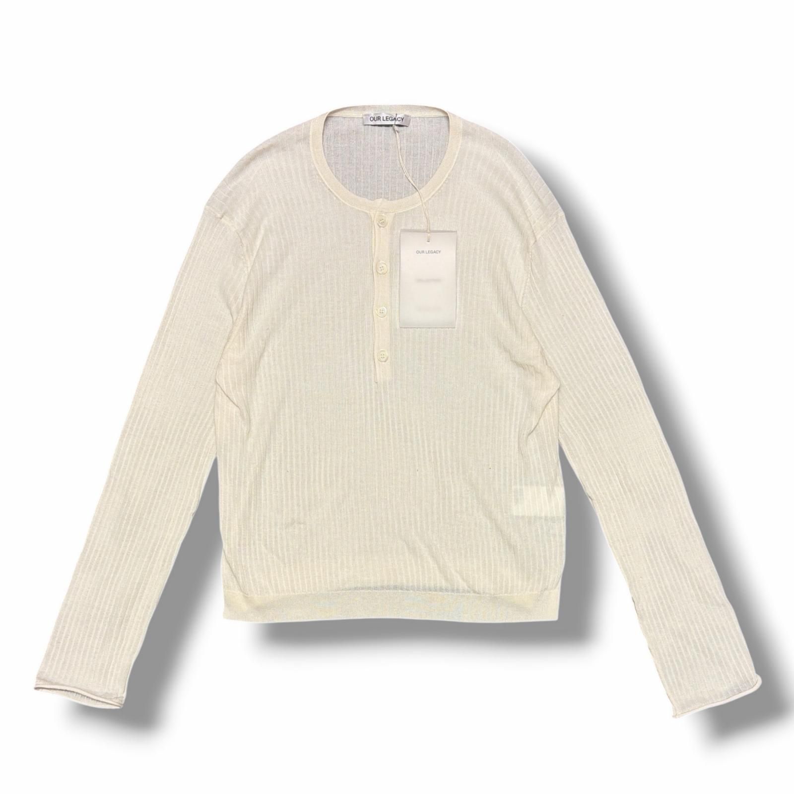 参考上代75900円 未使用 Our Legacy 26SS FINE HENLEY ヘンリーネック 