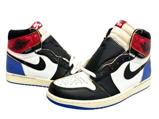 ナイキ NIKE ×fragment design フラグメント デザイン × UNION ユニオン AIR JORDAN HIGH OG 1 Varsity Red Sport Royal エア ジョーダン 1 ハイ 7847-002 27.5■260526
