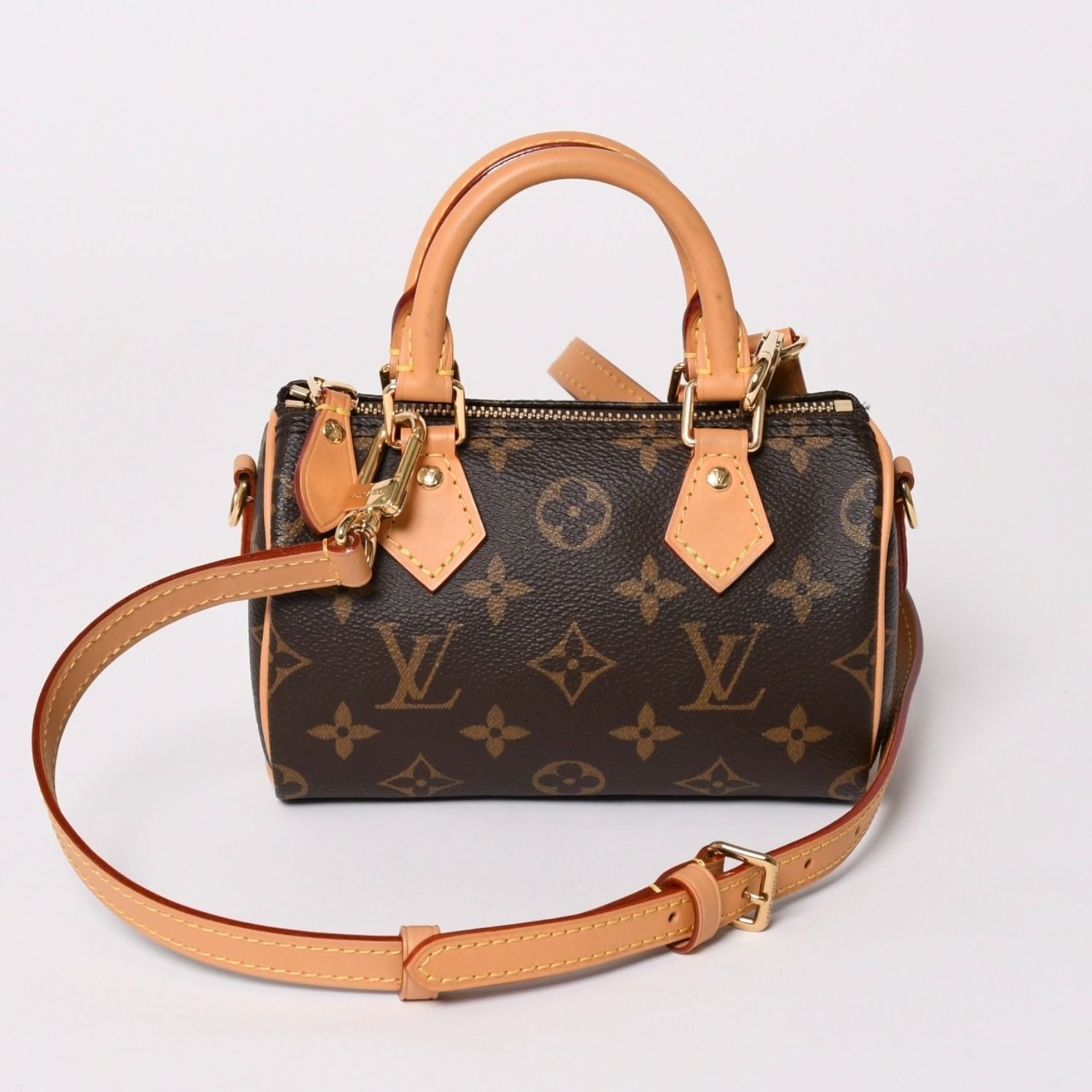 新品同様 LOUIS VUITTON ルイヴィトン ナノスピーディ ハンドバッグ