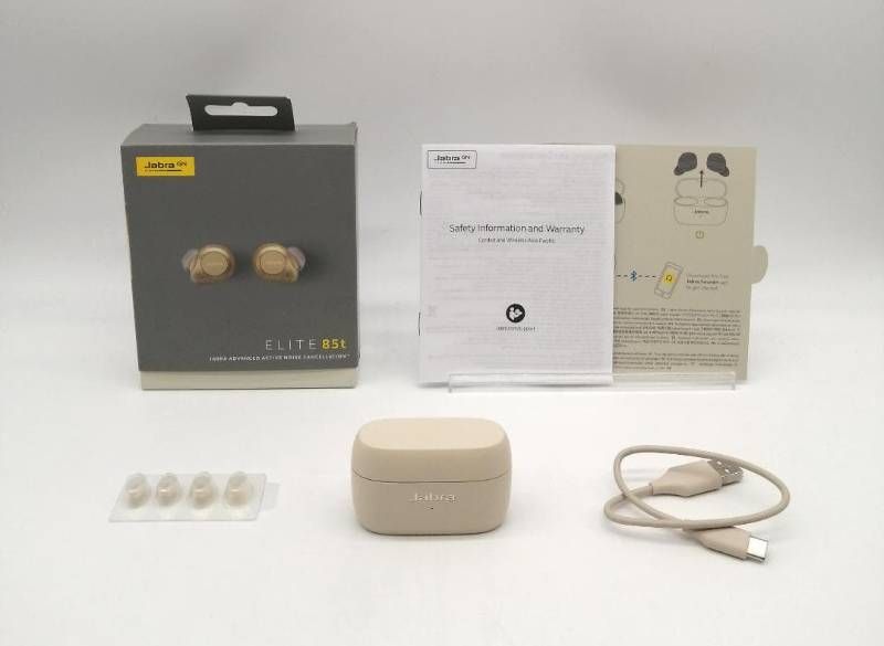 美品！Jabra イヤホン Elite 85t ゴールドベージュ