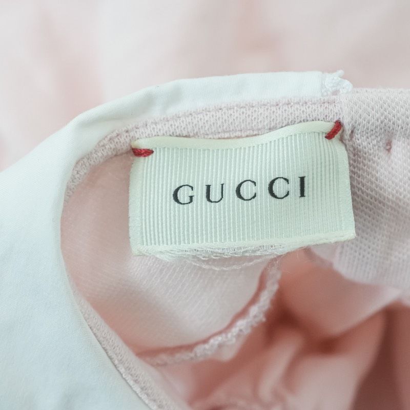 GUCCI グッチ ワンピース ノースリーブ キッズ 36m 100cm相当 ピンク