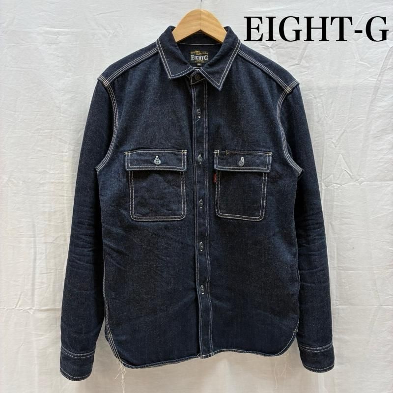 エイトジー 12.5oz Long Sleeve Denim Work Shirt ロングスリーブ デニム ワーク シャツ 8LS-01 メンズ M ISItems【USED】【古着】【中古】50159237
