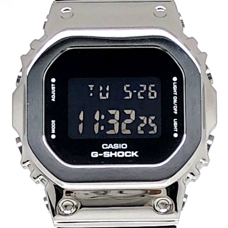 G-SHOCK ジーショック GM-S5600U-1 メタルカバード ダウンサイジングモデル 小型軽量化 シルバー ブラック 2020年9月発売
