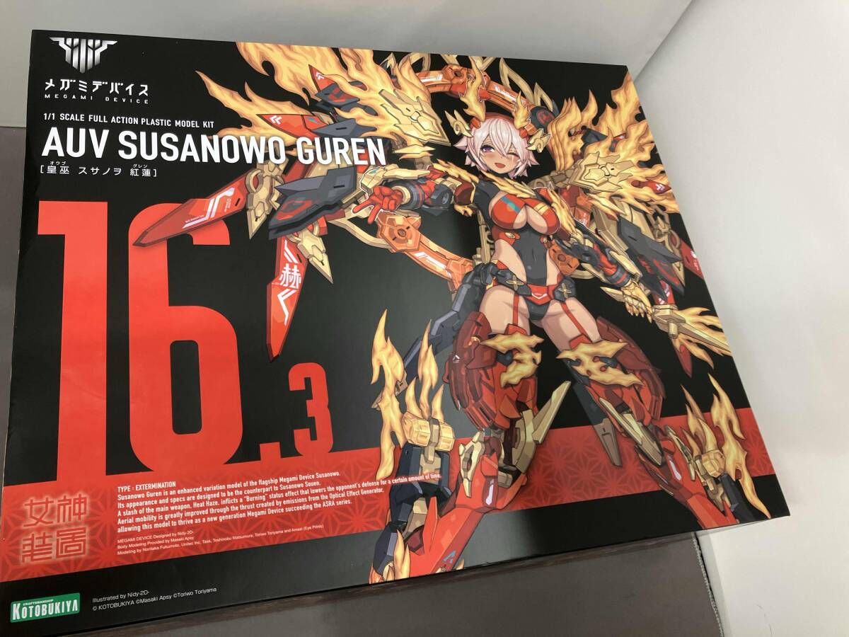 未組立 未開封品 プラモデル コトブキヤ 1/1 皇巫 スサノヲ 紅蓮 メガミデバイス