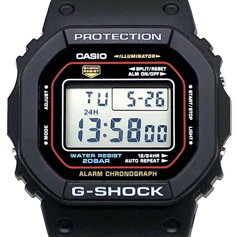 G-SHOCK ジーショック DW-5600RL-1 Iconic Styles アイコニックスタイル LEDライト 初代カラー スクエア 2024年12月発売