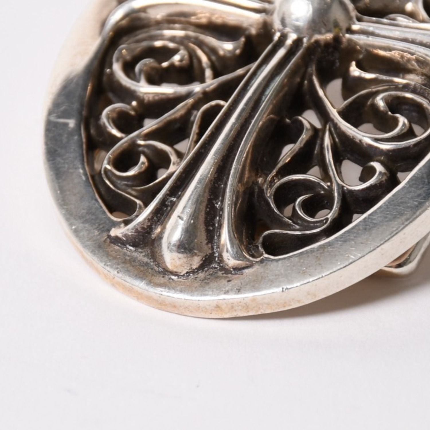 極美品 CHROME HEARTS クロムハーツ 1.5クラシック オーバルクロス 