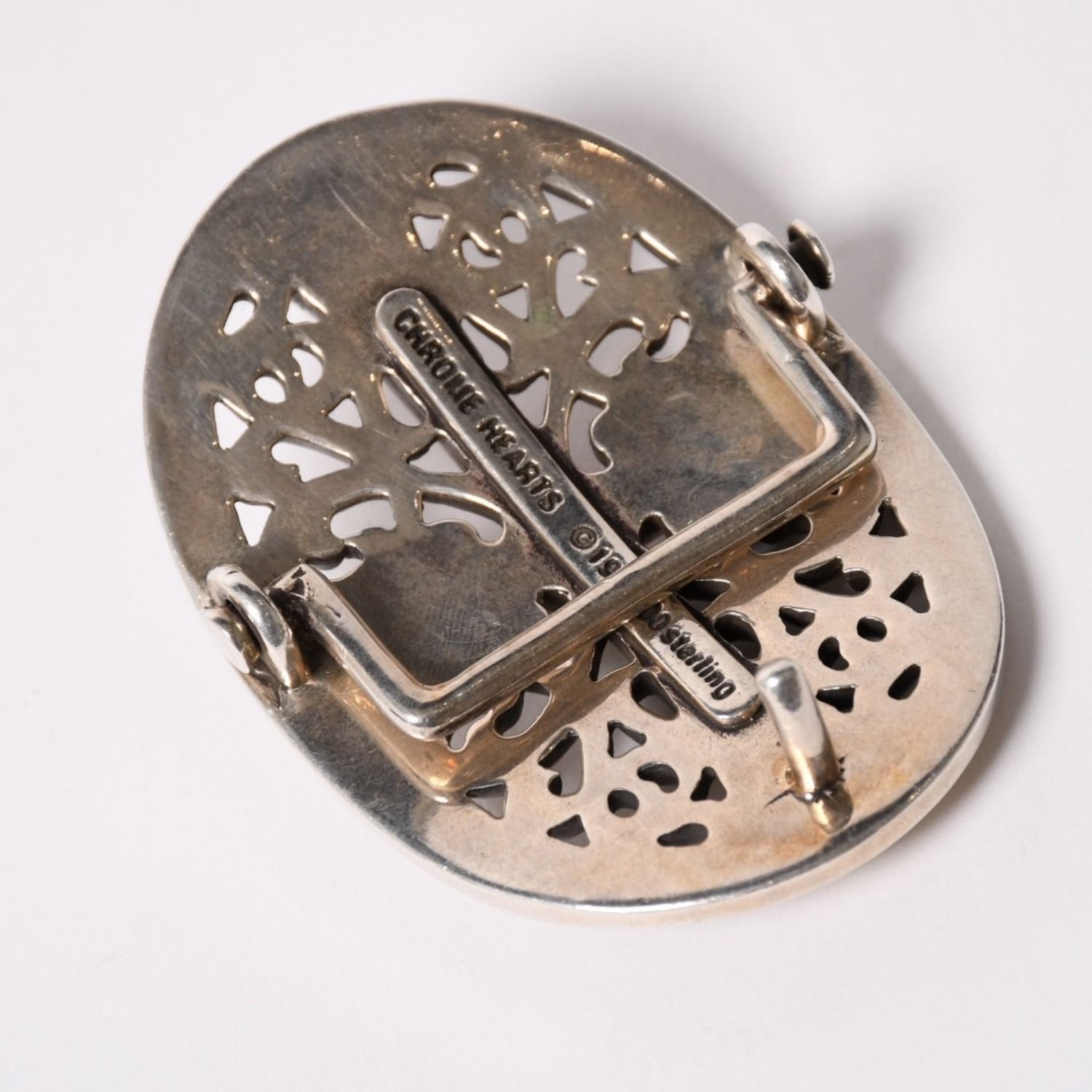 極美品 CHROME HEARTS クロムハーツ 1.5クラシック オーバルクロス 