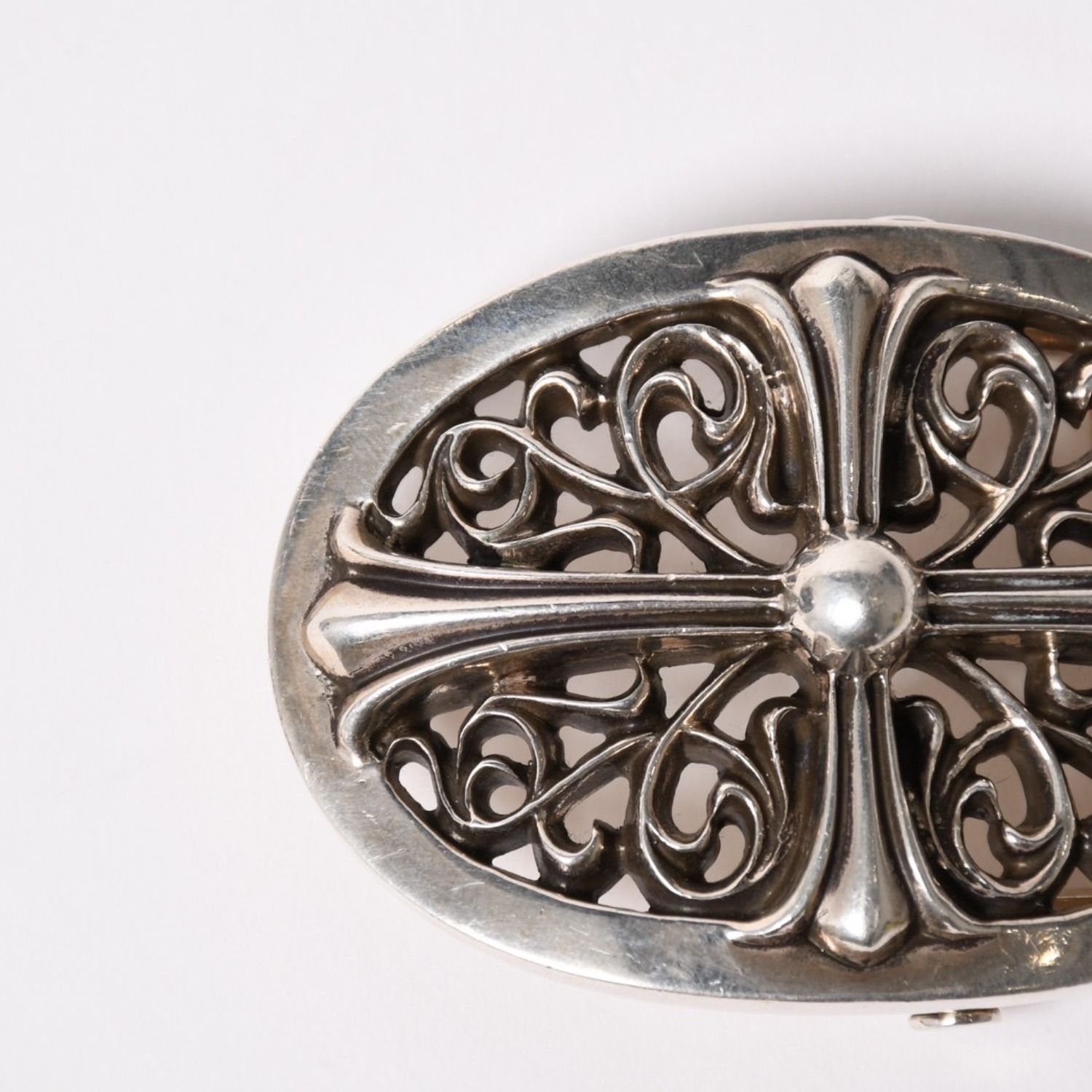 極美品 CHROME HEARTS クロムハーツ 1.5クラシック オーバルクロス 
