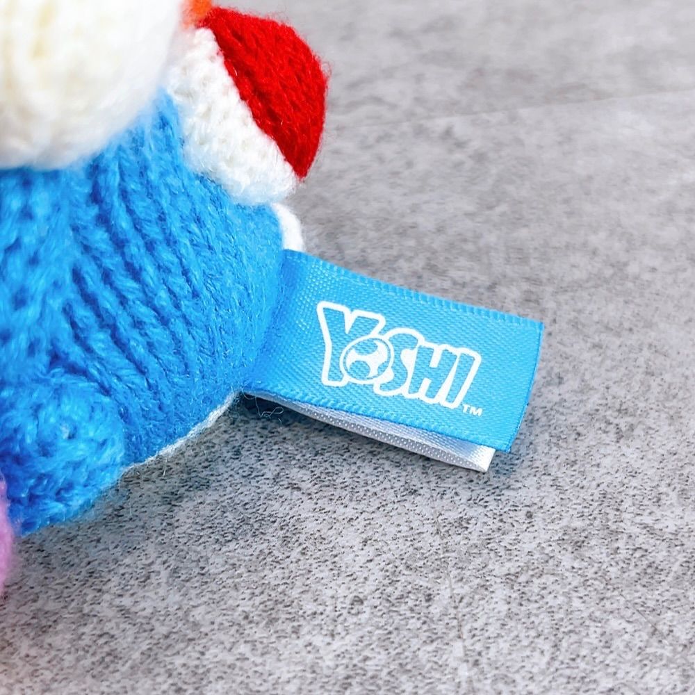 H-1514 Nintendo amiibo あみぐるみヨッシー ブルー 比較的美品 Yoshi