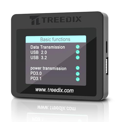 Treedix USBケーブルチェッカー テスター 断線/抵抗値/機能/eMarker検知 Type-C Micro-B Mini-B Lightning対応kk 959cc8e0