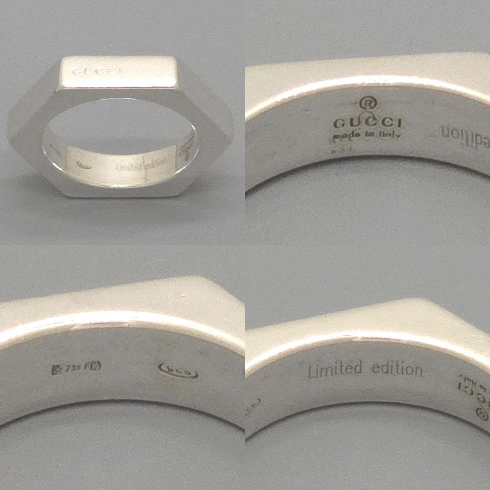 GUCCI グッチ ヘキサゴン リング 約8号 リミテッドエディション