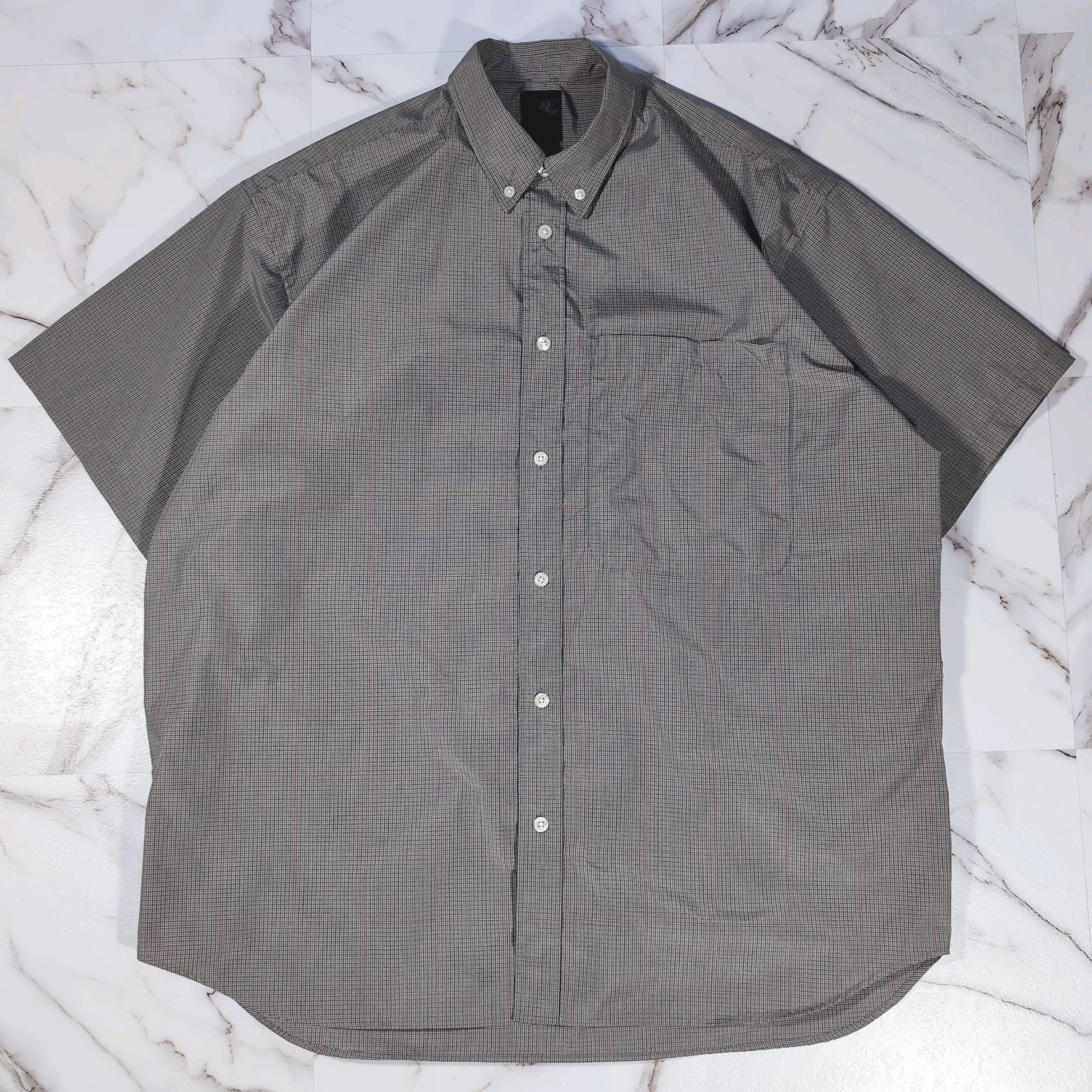 22SS DAIWA PIER39 Tech Regular Collar Shirts S/S Gun グレー系 M