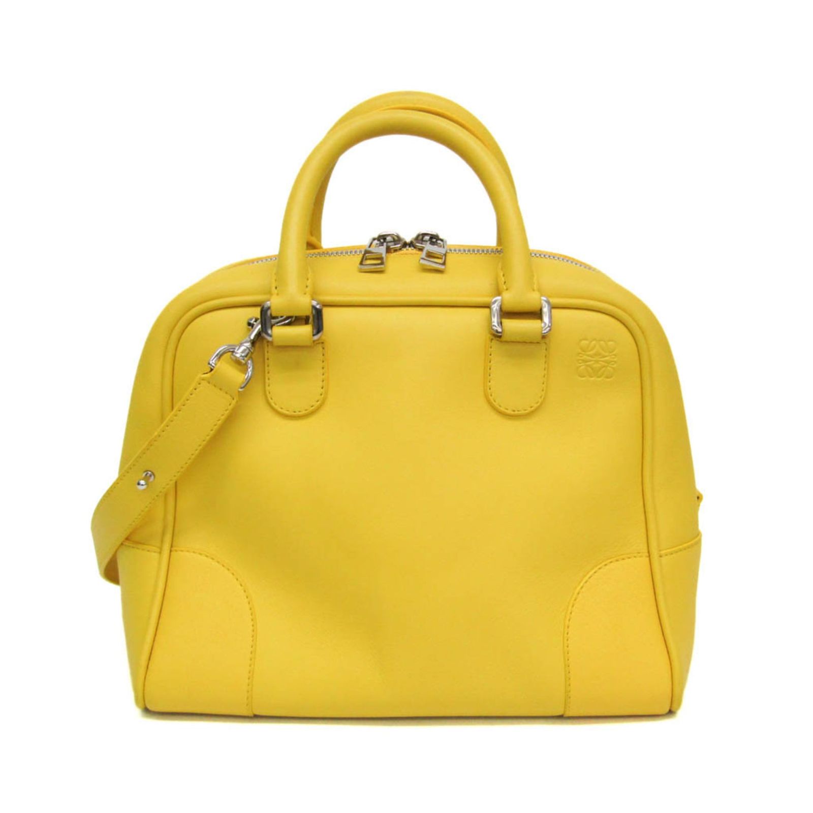 ロエベ(Loewe) アマソナ 75 ミディアム 301.30.L03 レディース,メンズ レザー ハンドバッグ,ショルダーバッグ イエロー
