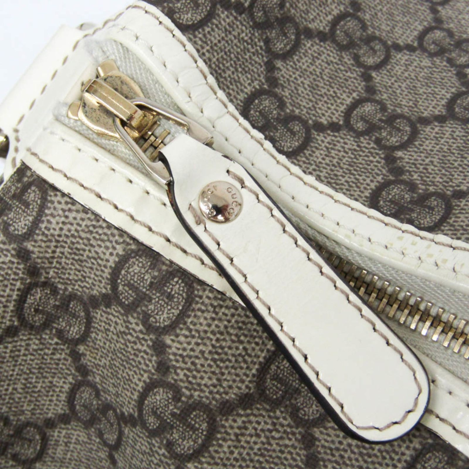 グッチ(Gucci) 193602 レディース GGスプリーム,レザー ボストンバッグ,ハンドバッグ ライトベージュ,ホワイト グッチ(Gucci) 193602 レディース GGスプリーム,レザー ボストンバッグ,ハンドバッグ ライトベージュ,ホワイト