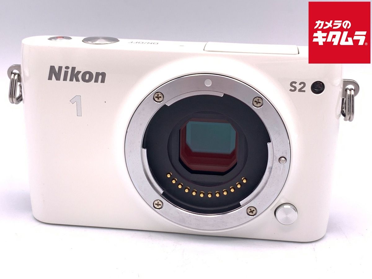 【中古】 【並品】 ニコン Nikon 1 S2 ボディ ホワイト
