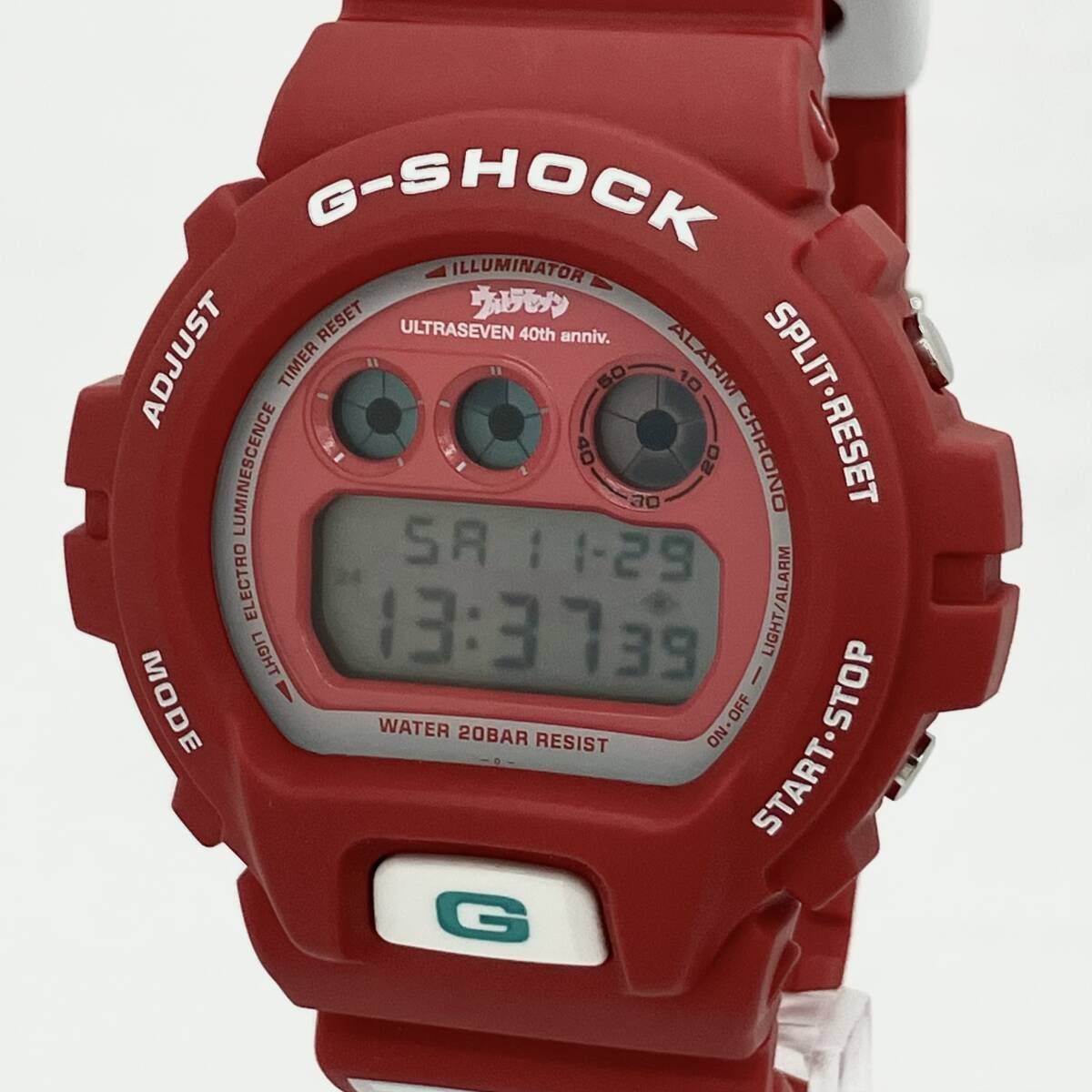 【付属品有】 CASIO カシオ G-SHOCK DW-6900BUL7-9JF クォーツ ウルトラセブン 誕生40周年記念 コラボモデル レッド 腕時計 クォーツ 美品