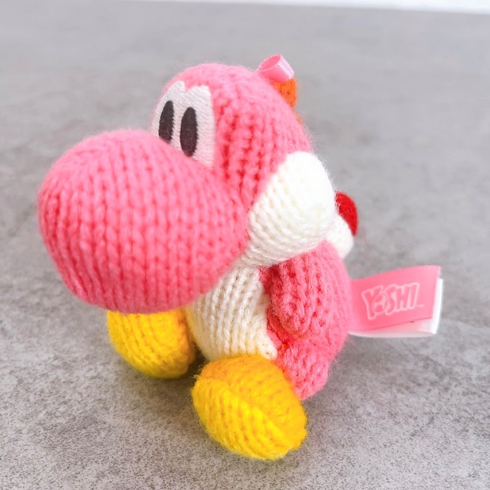 H-1515 Nintendo 任天堂 あみぐるみヨッシー amiibo ピンク 中古美品