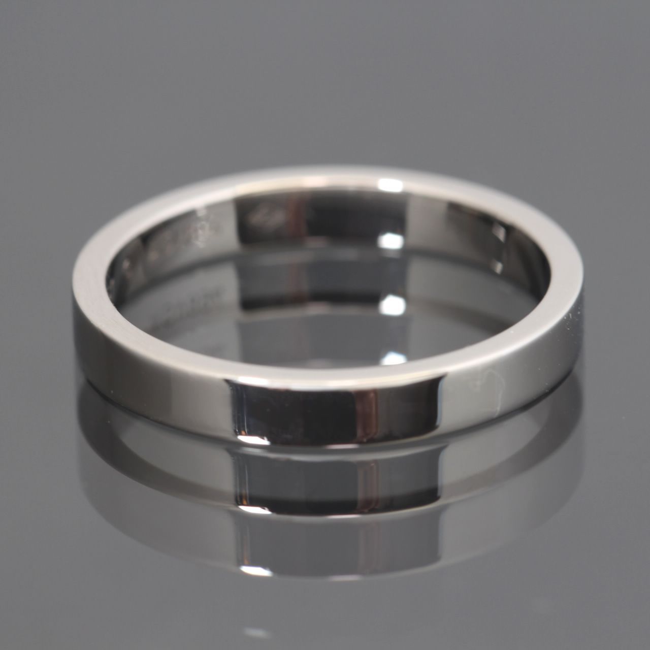 美品 カルティエ Cartier エングレーブド ウェディング リング Pt950