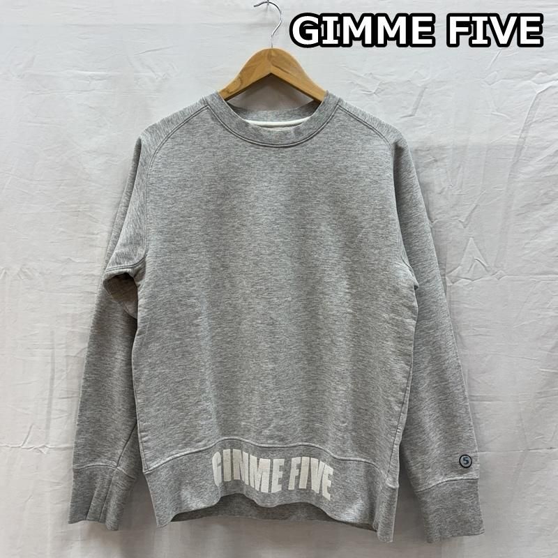 ギミーファイブ 裾ロゴ プリント フリーダムスリーブ スウェット トレーナー 長袖 メンズ L ISItems【USED】【古着】【中古】50159374