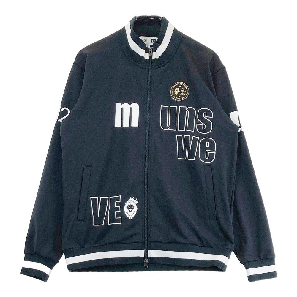サイズ：LL V12 ヴィトゥエルヴ ×MUNSING WEAR 長袖ジップジャケット ブラック系 [240101698380] ゴルフウェア メンズ ストスト