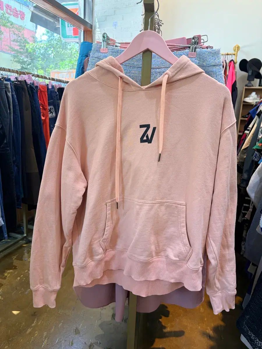 ZADIG&VOLTAIRE ザディグ・エ・ヴォルテール ピンク Tシャツ ZN ロゴ