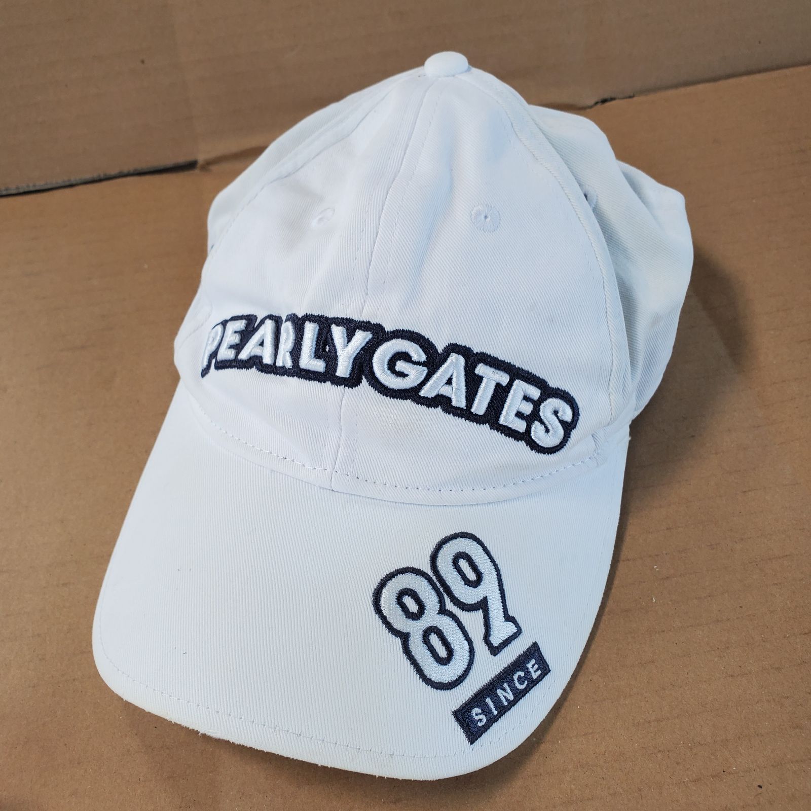 PEARLY GATES (パーリーゲイツ) キャップ 白×ダークネイビー - メルカリ