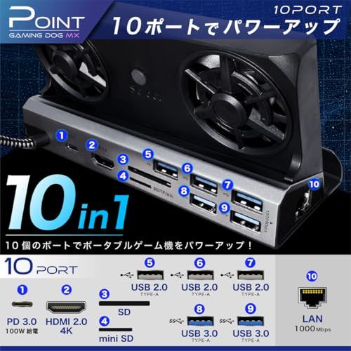 ゲーミングドックMX 小型 10in1 多機能ドッキングステーション HDMI2.0/4K出力 PD3.0急速充電 有線LAN 1000Mbps SD/TFカードリーダー Steam Deck ROG Ally Legion GO MSI C 08742e9f ゲーミングドックMX 小型 10in1 多機能ドッキングステーション HDMI2.0/4K出力 PD3.0急速充電 有線LAN 1000Mbps SD/TFカードリーダー Steam Deck ROG Ally Legion GO MSI C 08742e9f
