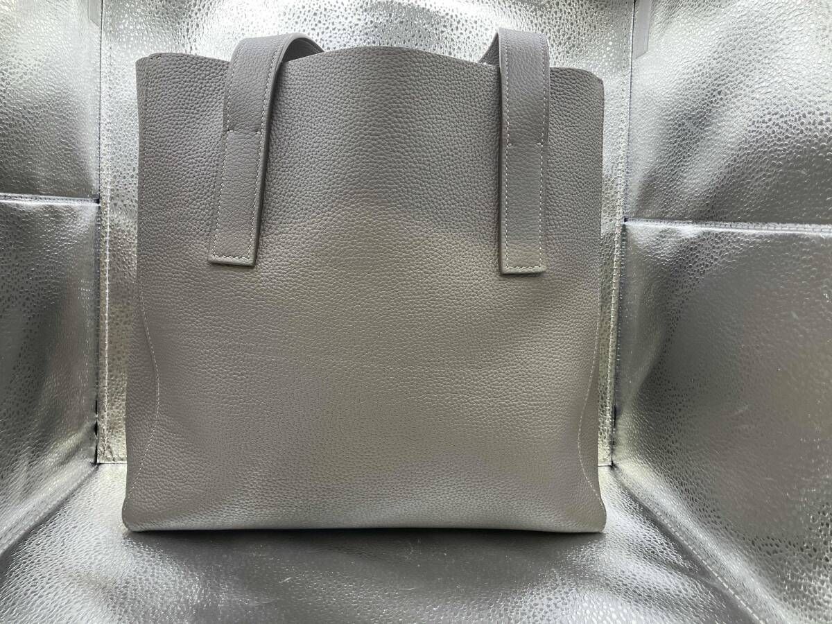 MAISON TAKUYA トートバッグ uni brief S シュランケンカーフ レザーバック チタニウム メゾンタクヤ MAISON TAKUYA トートバッグ uni brief S シュランケンカーフ レザーバック チタニウム メゾンタクヤ