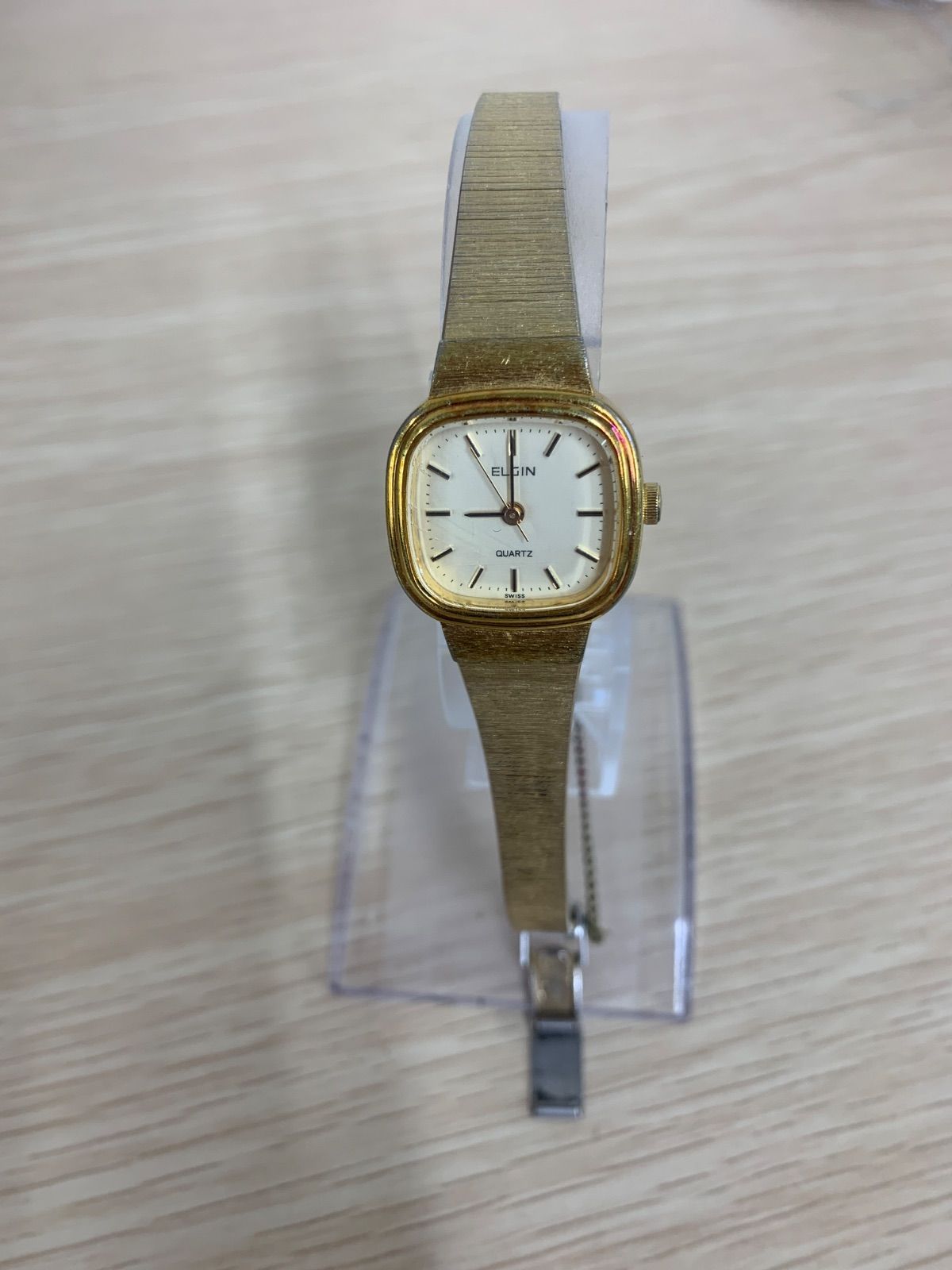 ％ 【不動品】ELGIN/クォーツ/レディース/腕時計/ゴールド 【時計2】【6】