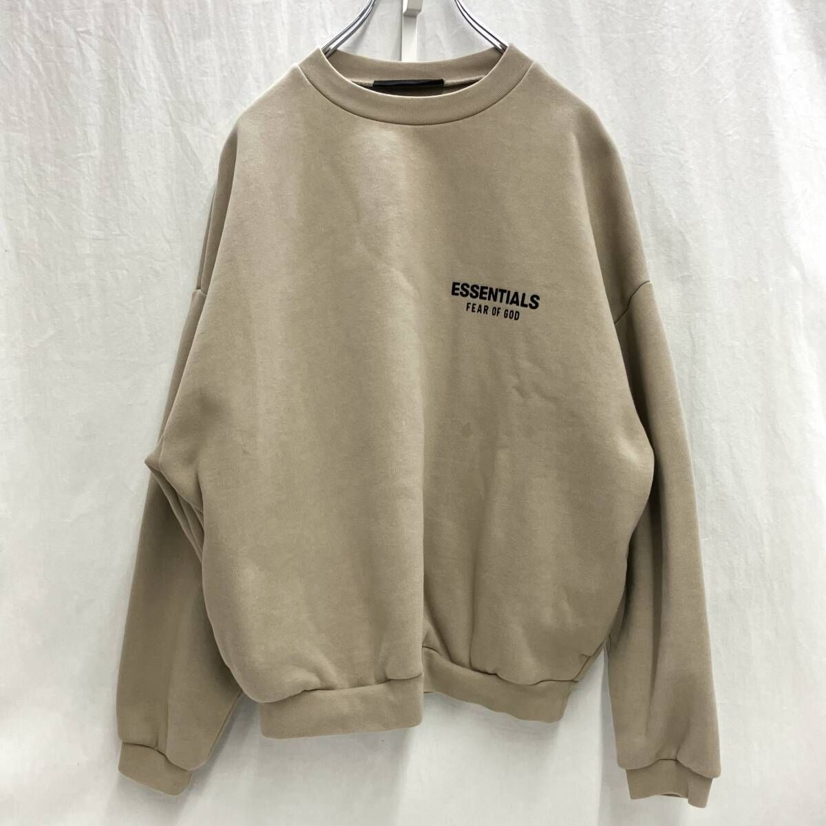 ESSENTIALS FLEECE CREWNECK DESERT エッセンシャルズ フリース クルーネック トレーナー スウェット XS デザート 192HO246267F