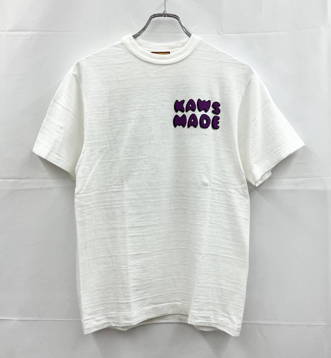 HUMAN MADE × KAWS ヒューマンメイド カウズ 半袖Tシャツ コットン100% 日本製 S ホワイト 夏