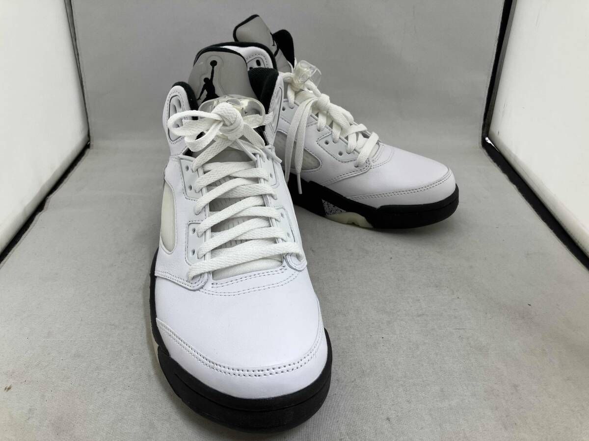 NIKE/ナイキ スニーカー Air Jordan 5 Retro White and Black ホワイト ブラック 27