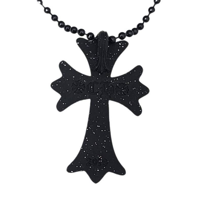 CHROME HEARTS クロムハーツ シリコンクロス ラバーネックレス ラメ
