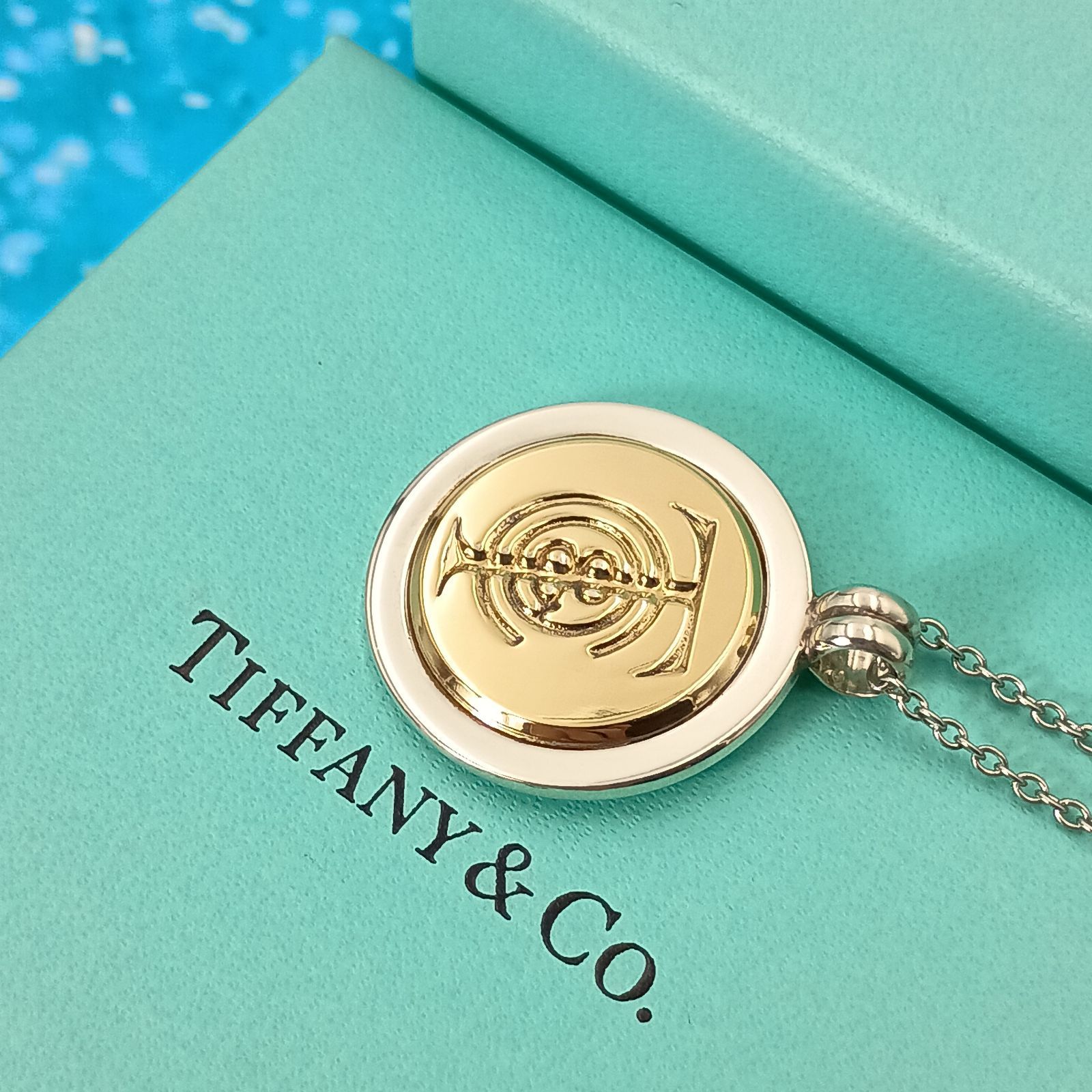 Tiffany & Co. ティファニー コイン ネックレス コンビ レディース