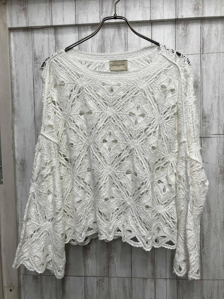 UNITED ARROWS/長袖シャツ・ブラウス/1518-106-4772ホワイト/フリーサイズ/ラグラン袖