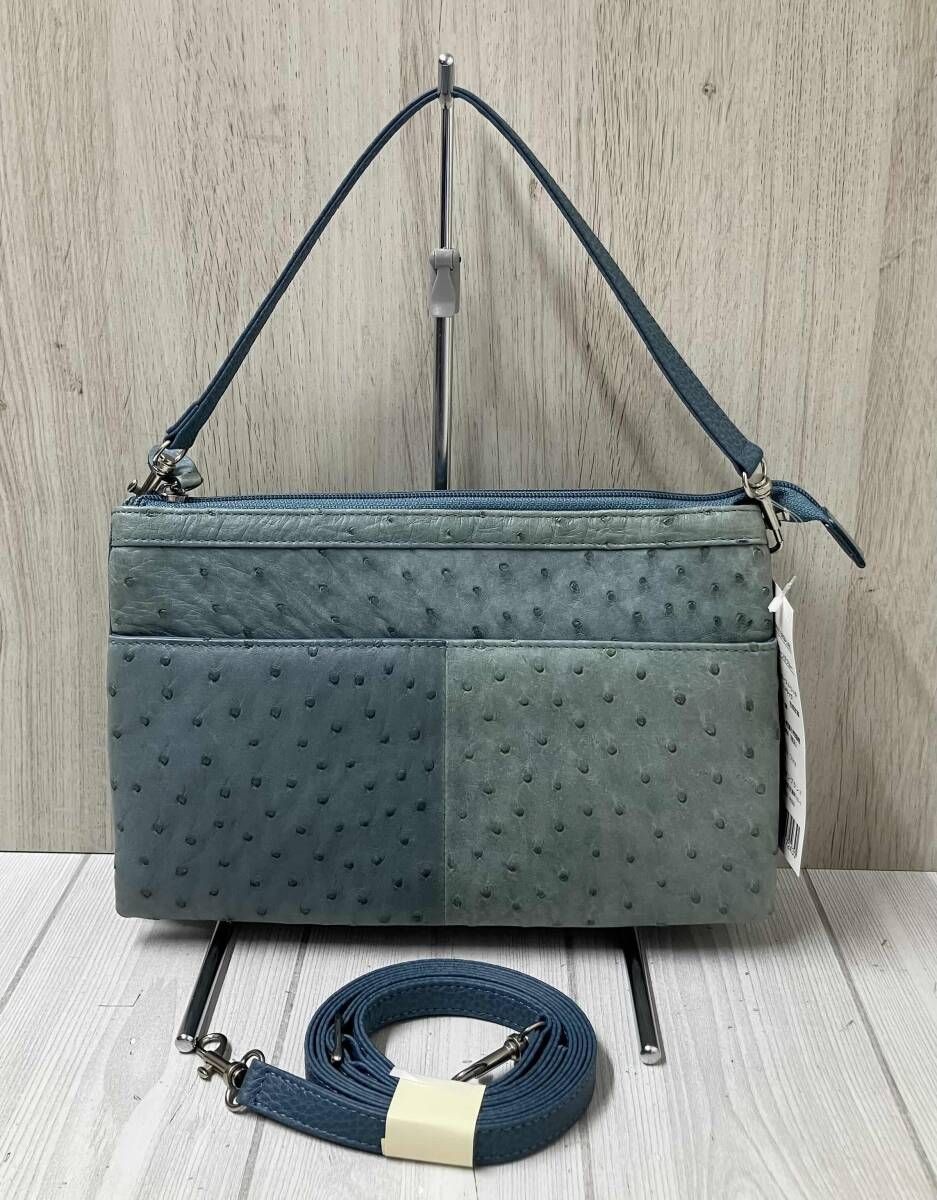 RODANIA ロダニア 2way ハンドバッグ ショルダーバッグ オーストリッチ 
