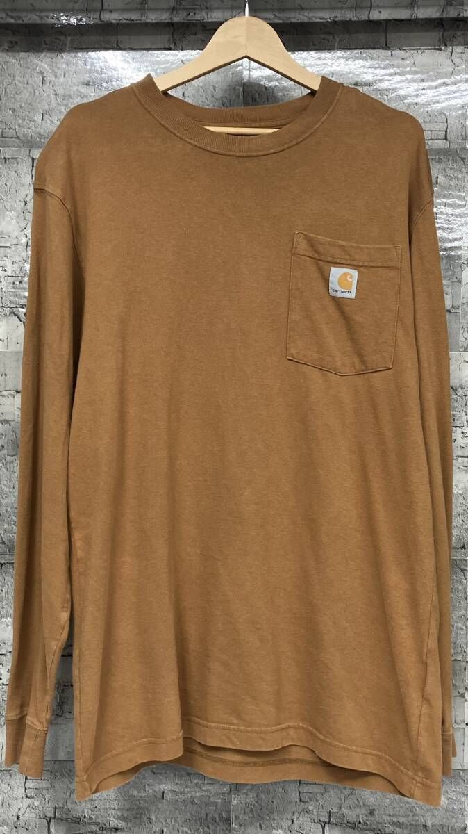 Carhartt カーハート 長袖Tシャツ S296 DKB ブラウン サイズS