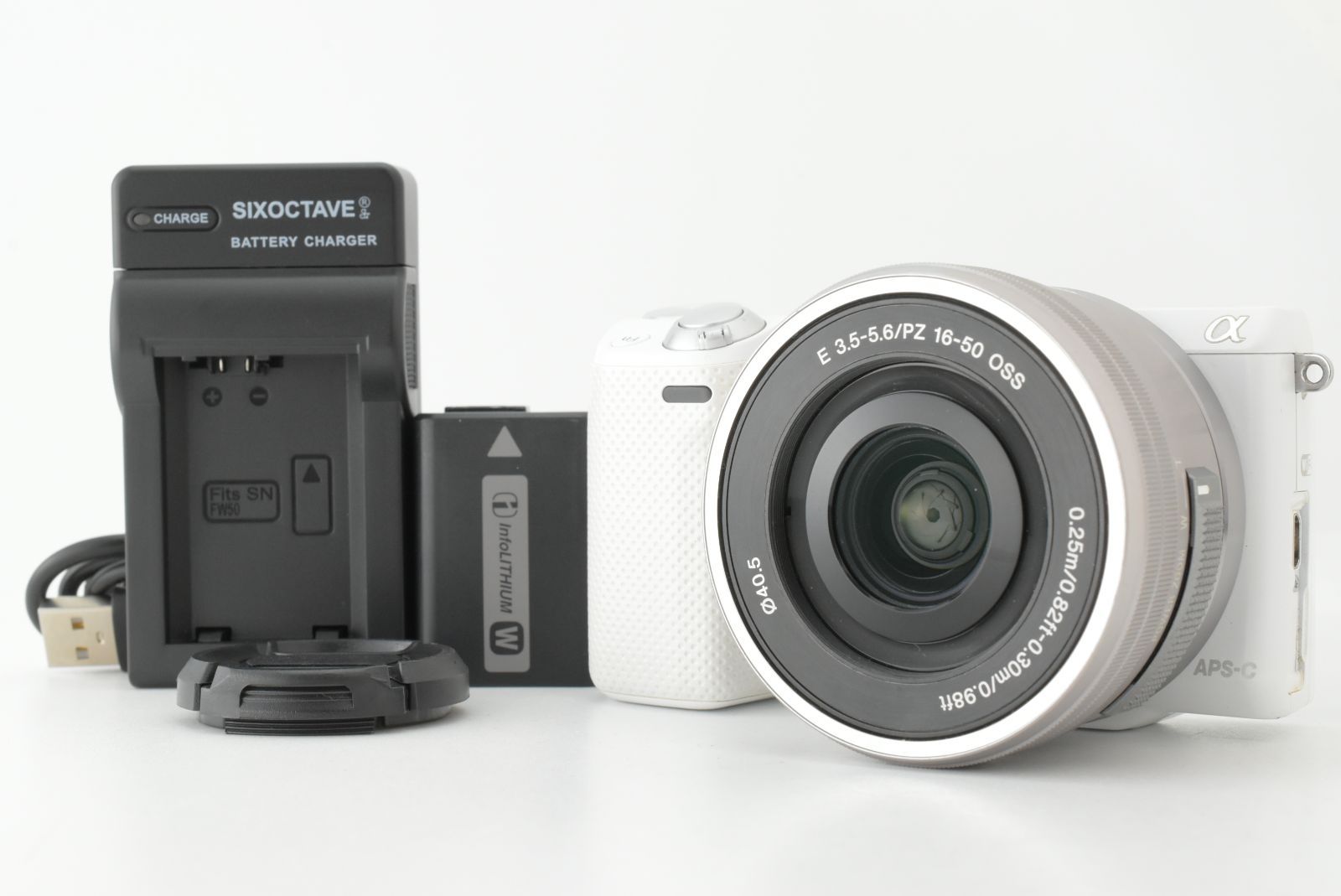 【美品 英語版】シャッターカウント 10159回 SONY α NEX-5T E PZ 16-50mm F3.5-5.6 OSS ソニー ミラーレス一眼カメラ (EF-TN-JP2401)