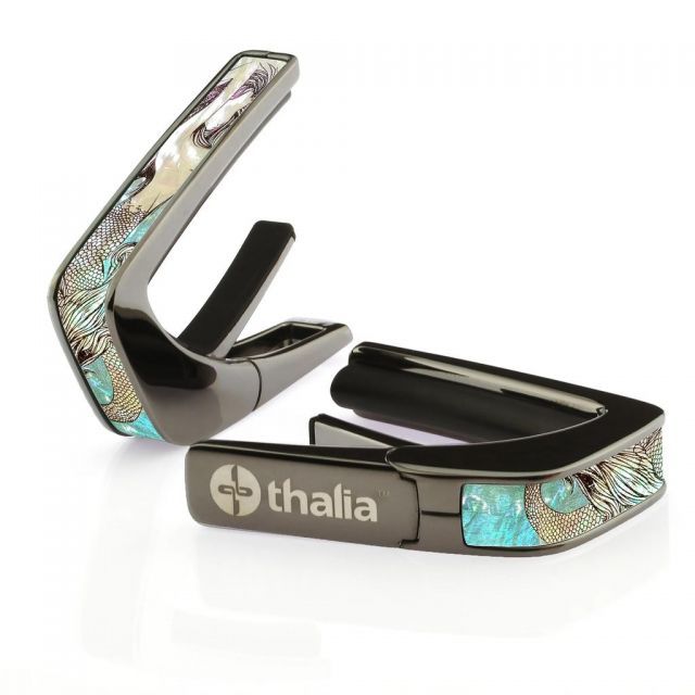 タリア カポ Thalia Capos DELUXE Series / Mermaid Black Chrome マーメイド ギター 12インチフレットパッド付属