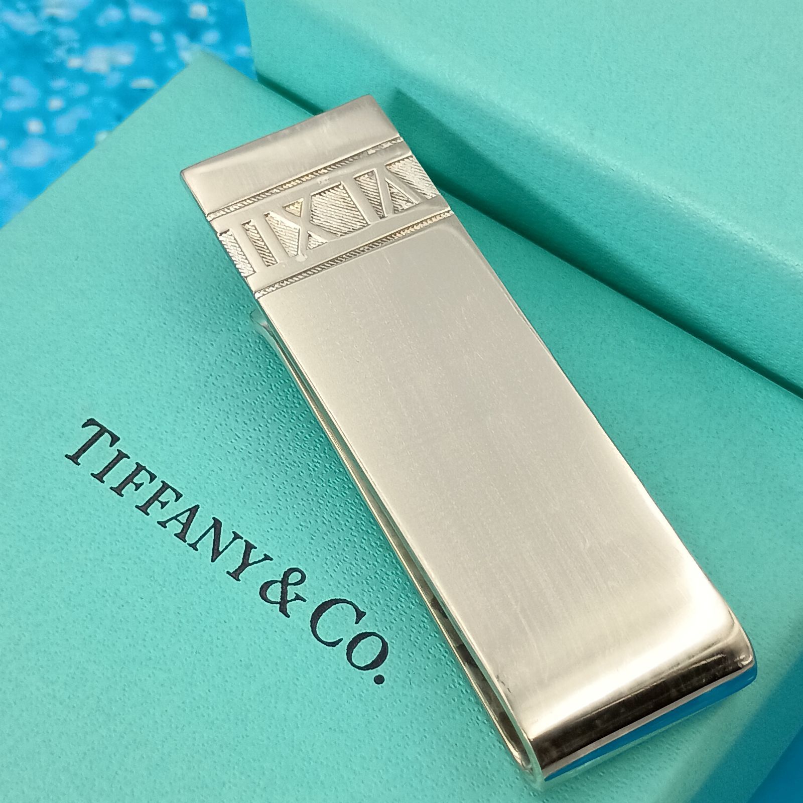 C*e様 Tiffany ダブルマネークリップ シルバー 925アトラス　希少 TIFFANY&Co. ティファニー アトラス マネークリップ メンズ シルバー