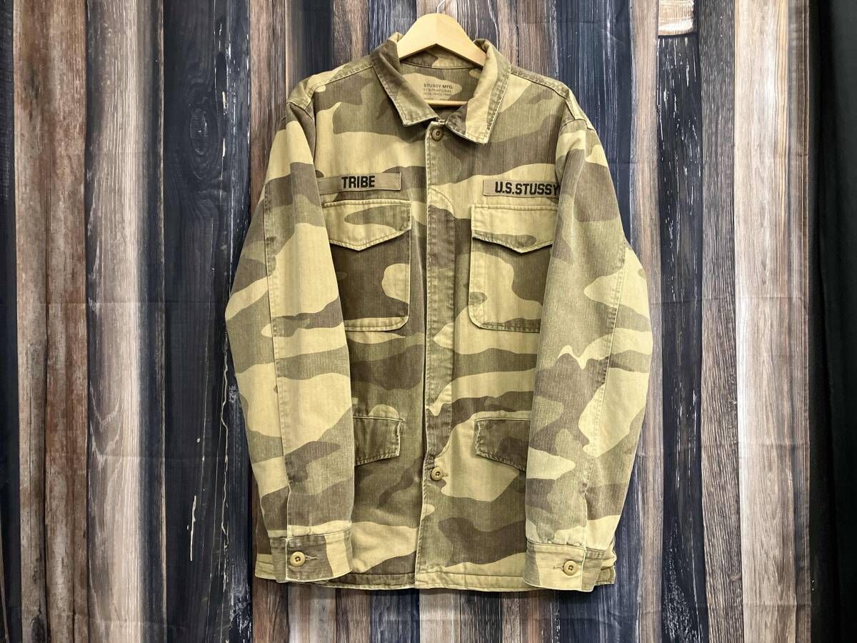 STUSSY ステューシー　ミリタリージャケット　アウター　ブルゾン　サイズL カラーカモフラ